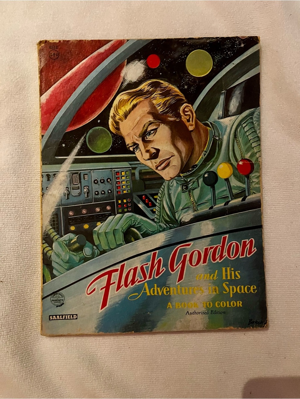 Vintage 1958 Flash Gordon & His Adventures In Space Coloring Book Complete Rare